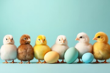 A wonderfully joyful Easter celebration that features an array of colorful chicks and beautiful...