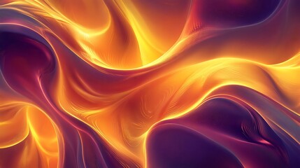 Fototapeta premium Vibrant Digital Painting: Abstract Swirling Flames in Warm Hues. AI Generated