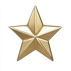 Obraz premium Shiny gold star symbolizing achievement and success.