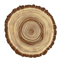 Fototapeta premium Close-up view of a beautifully textured tree stump, showcasing intricate growth rings and natural patterns.