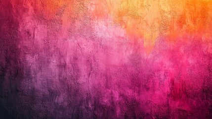 Pink orange vibrant color gradient on dark grainy background, abstract header poster design, noise texture, Generative AI
