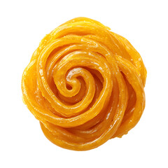 Tasty indian jalebi isolated on transparent background