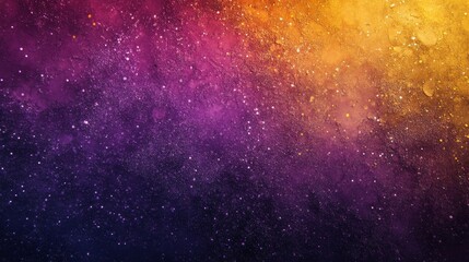 Fototapeta premium Dark purple yellow grain texture vibrant color gradient background, abstract blurred banner poster backdrop design, Generative AI