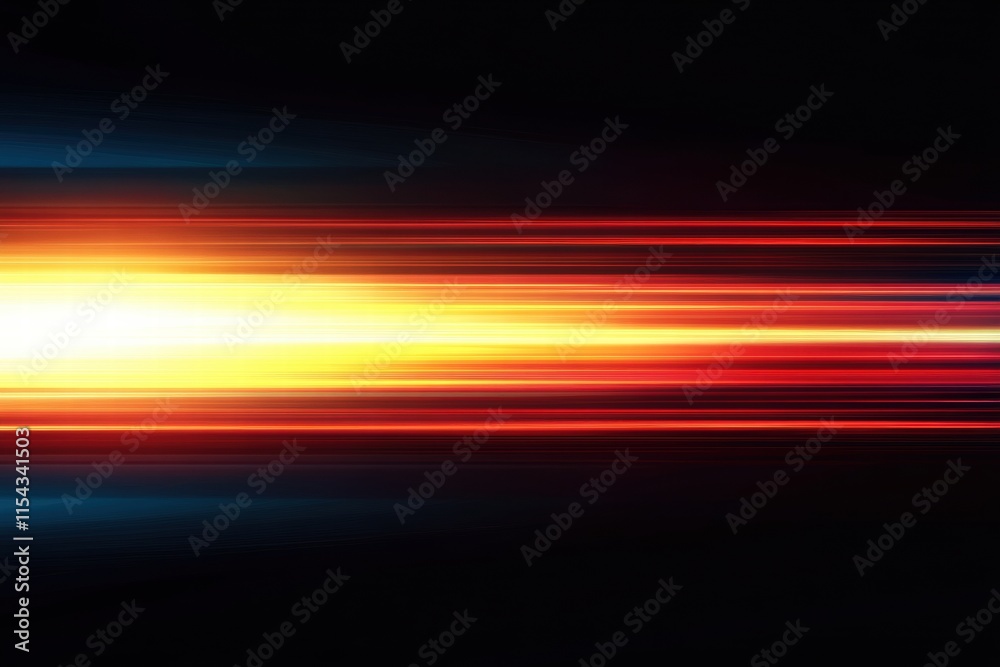 Leinwandbilder dynamic abstract light streaks in vibrant colors create an energetic composition against a black bac