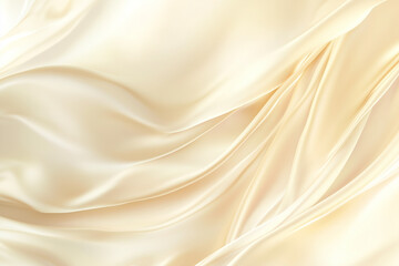 Light Beige Gradient Backdrop Vanilla Toned Blurry Cosmetics Background Creamy Silk Drapery Texture