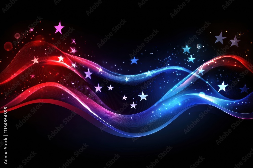 Aufkleber flowing fabric texture of american flag with stars and stripes design showcasing vibrant colors and 