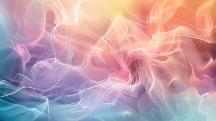 Obraz premium Dreamy swirling light streaks in a soft pastel palette