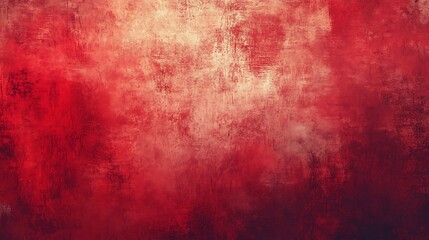 Fototapeta premium Vibrant Red Abstract Digital Painting Texture. AI Generated