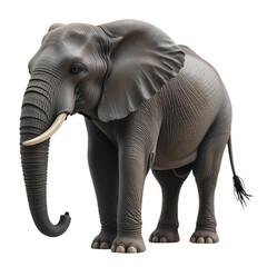 Obraz premium Majestic African Elephant Wildlife Safari Animal Mammal Nature Large Gray Trunk Tusks Wild Powerful