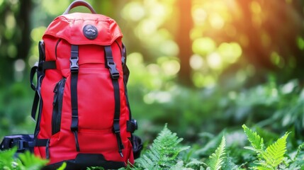 Bright Outdoor Evacuation Backpack in Natural Lighting