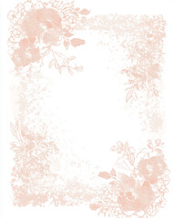 Obraz premium Elegant Wedding Program Design with Lace Border and Pastel Colors