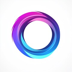 Abstract colorful circular design element.