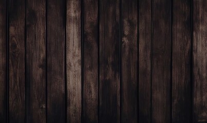 Dark brown wooden background with a rough texture, a dark wood surface with old wooden planks, a wood grain pattern, a dark wood banner template design