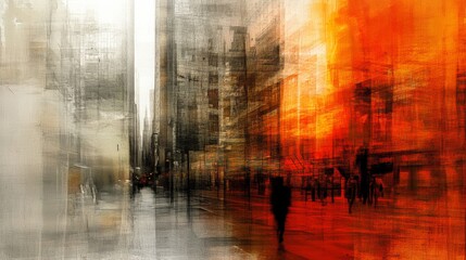 Abstract Urban Health Support in High Contrast Lighting