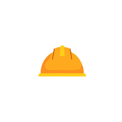 Engineer helmet icon flat vector design