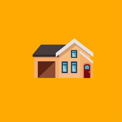 Home icon flat vector design