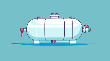 Isolated Propane Gas Tank Vector Illustration