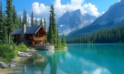 Emerald Lake Lodge in a Pristine Setting Among the Rockies