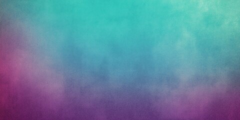 Teal to purple gradient background with grainy texture. cool teal gradient.