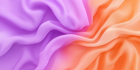 Obraz premium Abstract Pink and Purple Wavy Background, Gradient Colors, Soft Smooth Flowing Texture