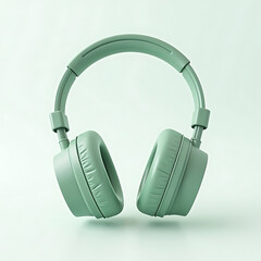 pastel green headphones