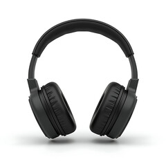 black headphones