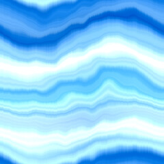 Modern summer striped blur wash seamless pattern background for trendy beach wear and coastal living designs. Repeatable alcohol ink bleed effect in blue white indigo colors