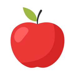 Red apple icon.Vector illustration.