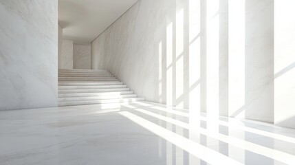 Obraz premium Modern Minimalist Space with Natural Lighting