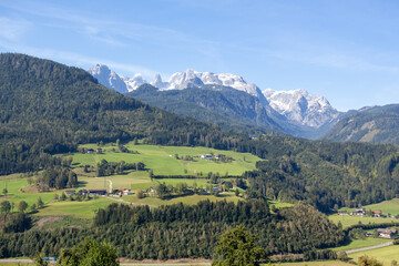 Fototapeta premium Nature near Pfarrwerfen,Salzburg,Austria..It's a beautiful summer day.