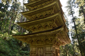 国宝 羽黒山五重塔 山形県鶴岡市