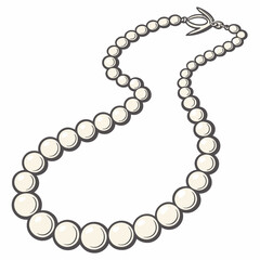 pearl necklace shimmering