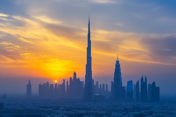 Obraz premium urban skyline modern cityscape