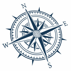 compass on white