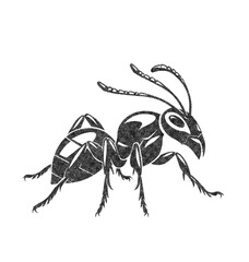 Ant in Old OverPrint Style