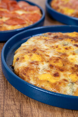 Variety of pizzas