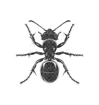 Ant in Old OverPrint Style