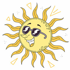 sun cartoon character