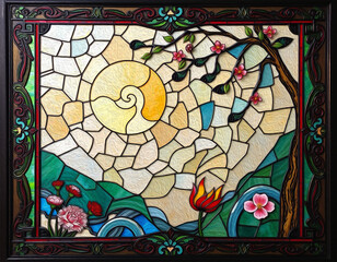 Oriental pattern. Oil painting. Pattern for printing on wall decorations, covers, leaflets, business cards