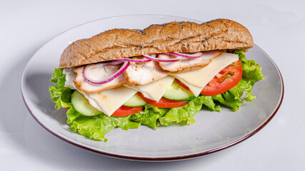Delicious Italian sandwich  