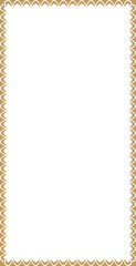 Decorative Gold Pattern Rectangle Shape Border Frame