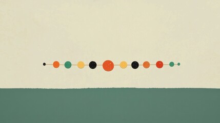 Minimalist Bracelet Design with Colorful Dots Representing Pride and Unity for Decorative and Fashion Purposes