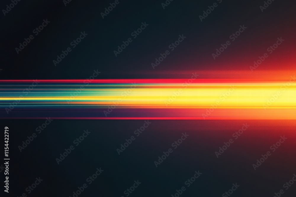 Poster Vibrant light streaks creating a mesmerizing abstract design at twilight to capture the essence of movement and color. Generative AI