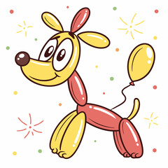 cartoon balloon dog 
