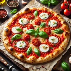 Gourmet Margherita Pizza