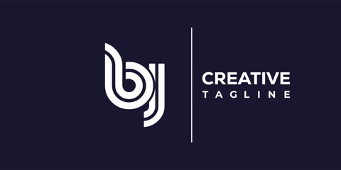 B and J logo design. BJ abstract Letters Logo Monogram. This logo design is the process of creating a visual symbol that represents a brand, company, or individual.
