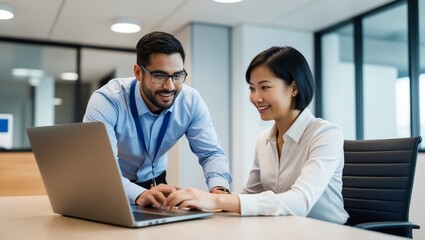 Help Desk Technician Offering On-Site Support with Laptop Issue Assistance