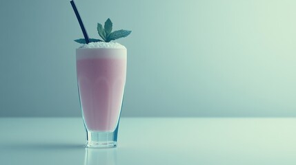 Refreshing Drink with Clean Lines and Ambient Lighting