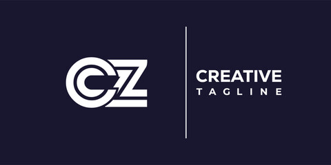 C and Z logo design. CZ abstract Letters Logo Monogram. This logo design is the process of creating a visual symbol that represents a brand, company, or individual. © Mahamud