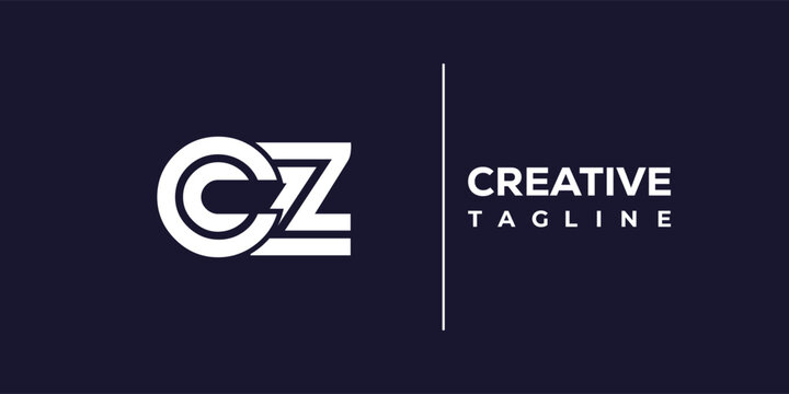 C and Z logo design. CZ abstract Letters Logo Monogram. This logo design is the process of creating a visual symbol that represents a brand, company, or individual.